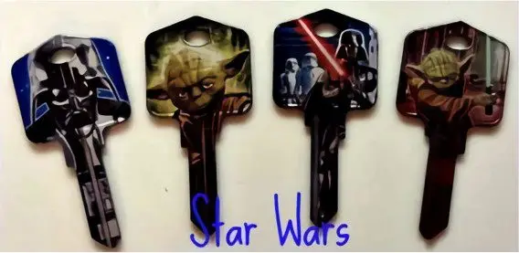 Fun novelty key designs available at Adams Lock